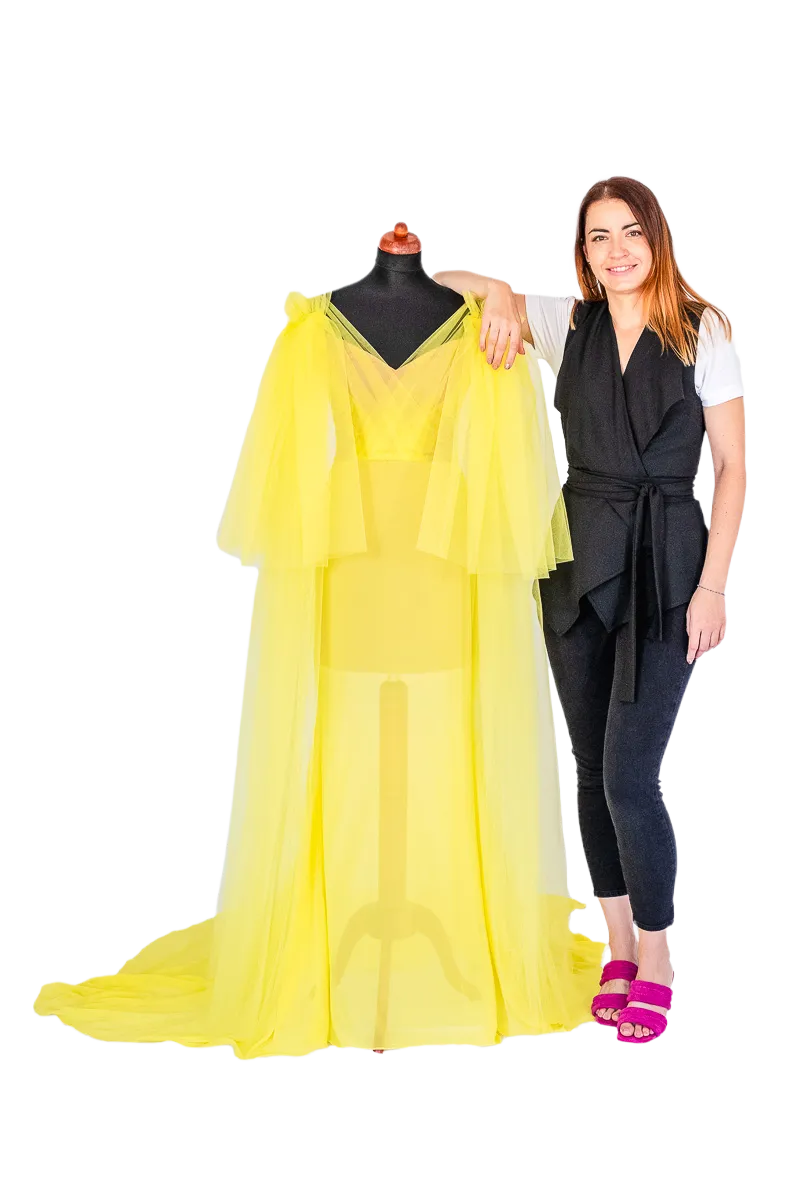 Couture - Gelbes Kleid mit Elke